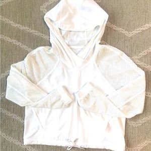 Lululemon crop hooded jacket.